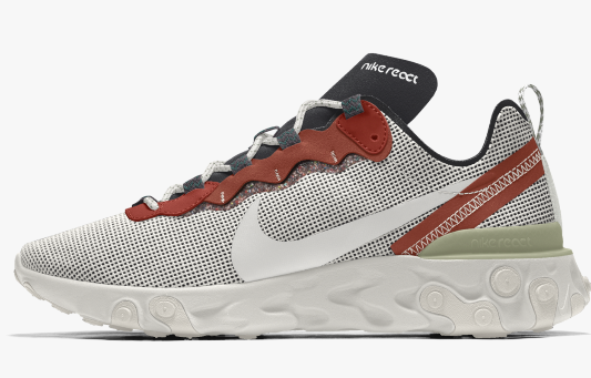 To show a customized Nike React Element 55