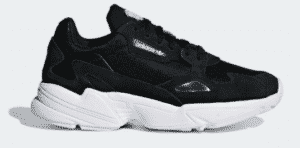 adidas falcon black black cloud white